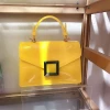 2020 new luxury handbags jelly transparent pvc female gradient color small square shoulder diagonal lady bag Sac bags for women