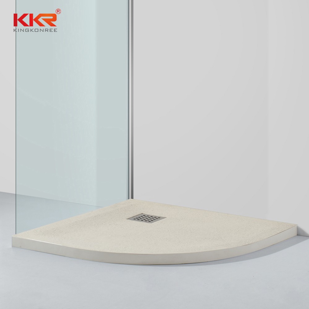 2020 New Solid Surface Resin Stone Shower Tray Shower Pan For Hotel