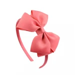 2020 Polyester rib children's bow hoop hairbands hair accessories girl baby bow tie