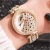 Import 2020 Women Quartz Watch Fashion Bling Casual Ladies Watch Female Quartz Gold Watch Crystal Diamond Leopard For Women Clock from China