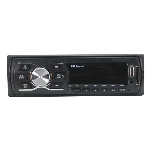 2021 hot seller Universal  in-dash 1-din  LED display car MP3 player DC 12V  with USB/TF/AUX/Bluetooth/APP control/FM car radio
