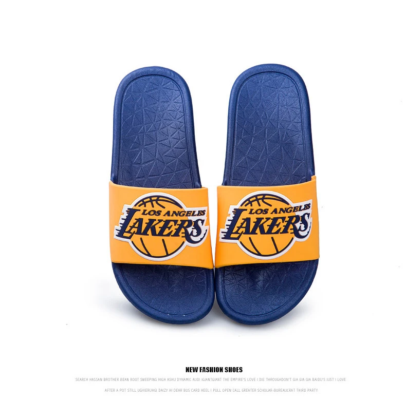 2021 Laker/Rocket/Celtic LA fashion designers flat Beach summer slides slippers for man