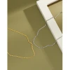 2021 new men and women 925 sterling silver gold plated 18K customizable flat snake chain