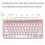 Import 2021 new wireless  connection keyboard USB mini tablet 2.4Ghz 78 key replaceable PC game pink from China