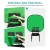 Import 2022 Factory Price LOGO Chair Portable Reversible Studio Collapsible Green Screen for webcam backdrop from Pakistan