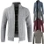 Import 2023 New Mens Retro Thickened Knitwear Stand Collar Thickened Sweater Cardigan Mens Jacket from China