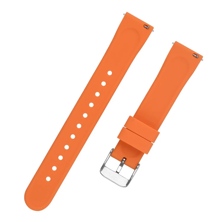 20mm 22mm High Quality Soft Quick Release Rubber Silicone Watch Strap Band