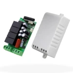 220V 4 Channel 433Mhz RF Remote Controls Switch  Remote Receiver Moduler RF transmitter and receiver