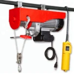 220v motor 1000kg small mini wire rope electric cable Pulley crane winch chain hoist
