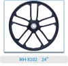 24 inch Nevigate 250W  electrical bicycle wheel Integrated 3 spokes high performance magnesium alloy Electrical scooter wheel
