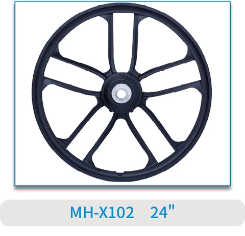 24 inch Nevigate 250W  electrical bicycle wheel Integrated 3 spokes high performance magnesium alloy Electrical scooter wheel