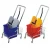 Import 24L Janitor cart big capacity plastic double mop bucket with wringer from China