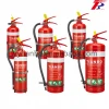 2KG ABC Dry Powder Fire Extinguisher for Car Use with LPCB CE EN3 BSI AS/NZS Approved A B E Fire Rating