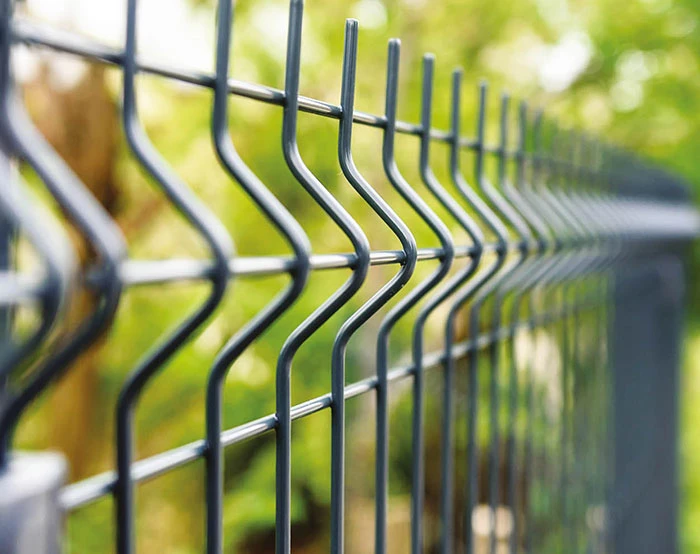 3-D Wire Mesh galvanized fence panels   powder coated