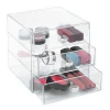 3 tier drawer transparent acrylic plastic storage chest truck drawer