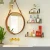 Import 3 Tier Wall Decor Shelf Metal Wooden Rustic Decorative home Hanging display wooden wall shelf from China