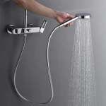 3 valve luxuriously 9 inch top shower waterfall tub bathroom shower faucet set