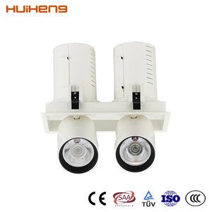3 Years Warranty Cheap Dimmable 2 Heads 2X35 Watt Recessed Grille Lamp LED Grille Light