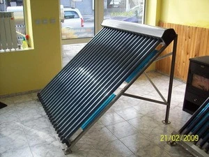 30 tube heat pipe solar collector with solar keymark and srcc