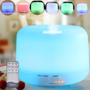 300ml Aromatherapy Oil Diffuser Air Humidifier with 7 Color Changing LED Lights   Aroma Diffuse for Home Ultrasonic Mist
