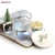 Import 320ml double wall glass with snowflask decal and aurora ionplating silicone lid from China
