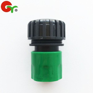 3/4 three quarters inch garden hose quick connector with stop
