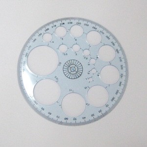 360 degree plastic transparent round types of protractor