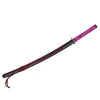40 high quality handmade T10 steel black scabbard rose handle  japanese samurai katana sword