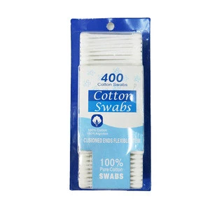 400PC Plastic Stick Ear Cleaning Stick Cotton Bud
