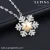Import 43219-fashion jewelry manufacturer crystals snowflake necklace from China