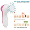 5 IN 1 Face Cleansing Brush Electric Face Cleaner Wash Machine Spa Skin Care Massager Cleaning Facial Cleanser Tools
