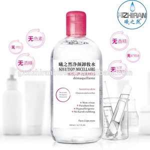 500ml private label waterproof face lip deep cleansing gentle liquid micellar water solution oil free eye makeup remover