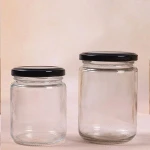 50ml 60ml 70ml 100ml 150ml 195ml 200ml 240ml 8 oz 350ml 450ml round food grade glass pickle storage jars for jam sauce canned