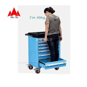 5/6/7 drawers lockable iron tool cabinet Duty Jobsite Tool trolley build a tool cabinet
