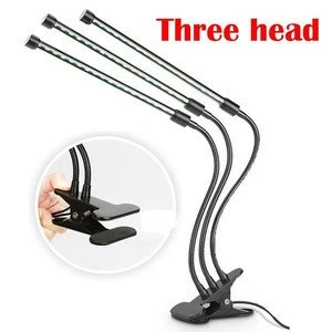 60 Bulb 3 Head with 3/6/12H Timer Divide Control Adjustable Gooseneck 5 Dimmable Levels for Indoor Plants 60 Led Plant Grow Lamp