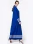 Import 6045# Hot sale blue long mix abaya pakistani sharara dress fashion casual design for muslim fat ladies Islamic clothing from China