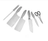6pcs Stainless Steel Kitchen Knife Set with Acrylic Stand