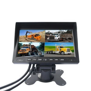 7 Inch 1080P Car TV Monitor Back Reverse Mirror Screen Car Rearview Monitor Support 4pcs 2.0MP camera with Car dvr functions