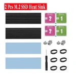 70x22x6mm Heat Sink Motherboard Chip M2 2280 Solid State Hard Disk Cooler SSD Cooling Fin with Pin Socket for Other Connectors