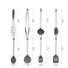 8 pieces Nonstick Kitchen Tools Gadgets Stainless steel Handle kitchen utensil set