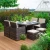 Import 8 Seater Cubed Rattan Garden Furniture Set from China