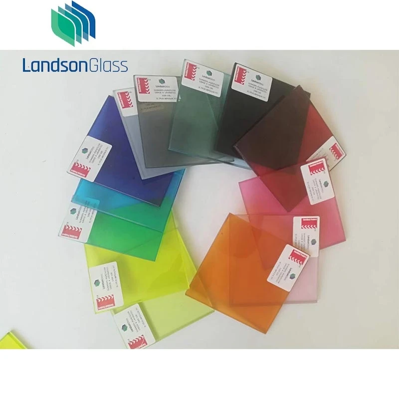 8mm 12mm safety balustrade coloured pvb gradient laminated glass