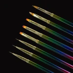 8pcs Set Acrylic Nail Brush Liner Drawing Painting Pen Point Designs Nail Art Tool Nail Brush Set