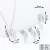 Import 925 Sterling Silver Necklace Earring Jewelry Set from China