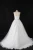 Import A-line Sweetheart Beaded Belt Pleat Lace up Backless Sweep Train Wedding Dress Bridal Dress from China