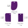 A set of 3 Pcs PP Cake Spatulas Bread Dough Scrapers Baking Fondant Cake Bread Sugar Paste Cutter Tool