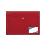 A4 Opaque Multicolor Plastic Button Folder for School and Office Filing