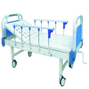 ABS Three-function medical bed 2 crank hospital bed for ICU