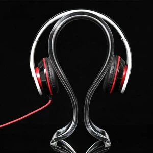 Acrylic Headphone Headset Earphone Stand Holder Hanger Display For Earbuds Bracket Rack