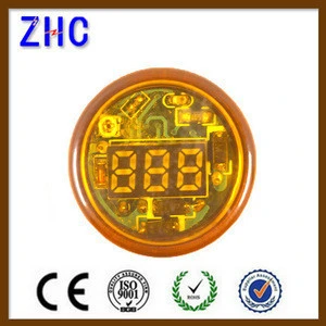 AD16 22mm 240V digital voltmeter yellow red and green mini led indicator light 120V